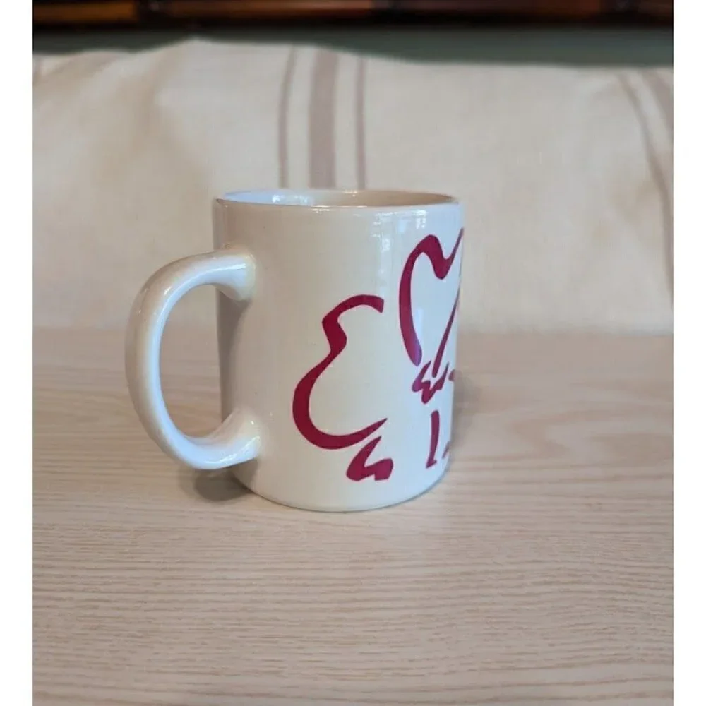 Hilo Hattie Vintage Hawaii White Floral coffee mug